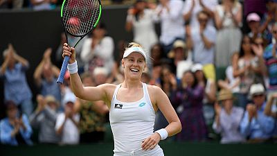 Riske rewarded in Barty battle at Wimbledon Riske rewarded in Barty battle at Wimbledon