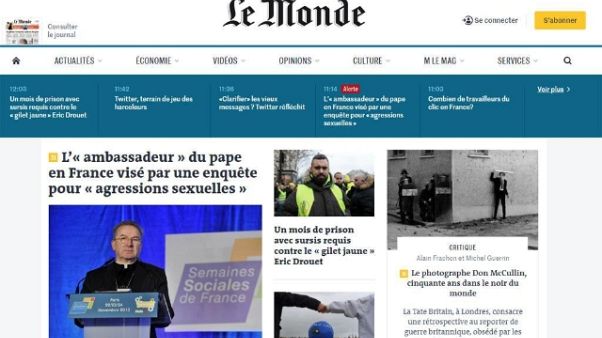 S.Sede revoca immunità nunzio Francia S.Sede revoca immunità nunzio Francia