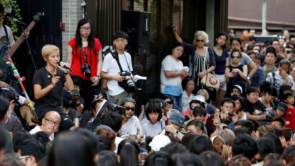 Hong Kong singer-activist urges U.N. rights body to defend territory Hong Kong singer-activist urges U.N. rights body to defend territory