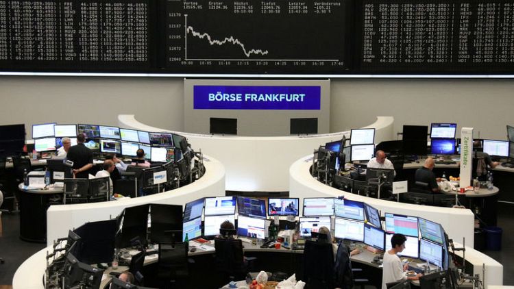 European shares fall as BASF profit warning hits German stocks