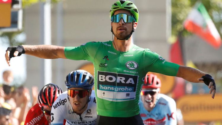 Cycling: Slovak Sagan claims fifth stage of Tour
