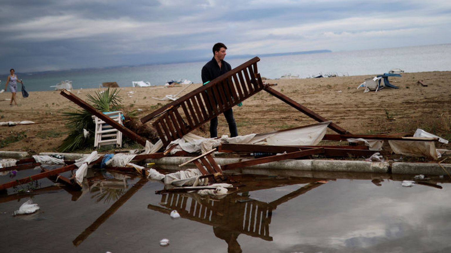 At least seven killed as freak storm lashes Greek resorts