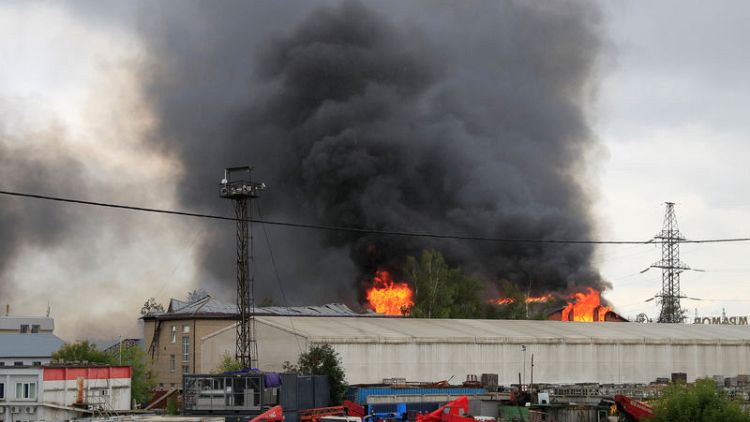 Fire kills one, injures 13 at power plant blaze near Moscow - Russian media