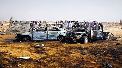 مصادر: مقتل 3 في انفجار سيارة ملغومة في جنازة ببنغازي شرق ليبيا مصادر: مقتل 3 في انفجار سيارة ملغومة في جنازة ببنغازي شرق ليبيا