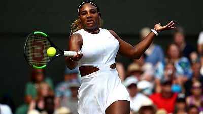 Serena powers past Strycova into Wimbledon final Serena powers past Strycova into Wimbledon final