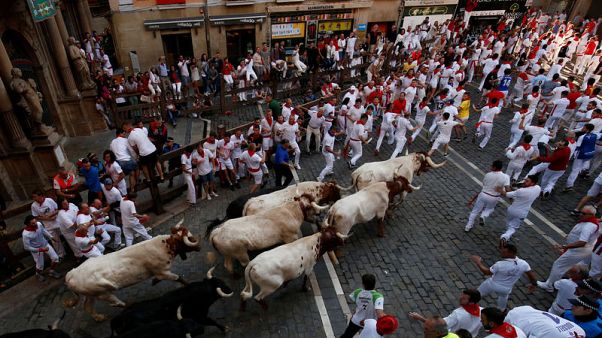 One gored among seven hurt on fifth day of Pamplona bull-running One gored among seven hurt on fifth day of Pamplona bull-running