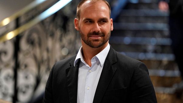 Brazil's Bolsonaro says considering naming son Eduardo as ambassador to U.S. Brazil's Bolsonaro says considering naming son Eduardo as ambassador to U.S.