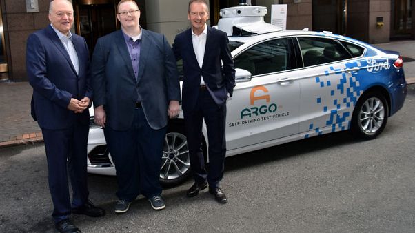 Volkswagen zooms ahead in extension of alliance with Ford to electric, automated cars Volkswagen zooms ahead in extension of alliance with Ford to electric, automated cars