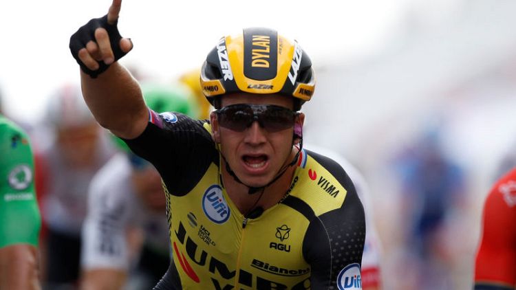 Groenewegen wins Tour stage seven as Ciccone retains yellow jersey