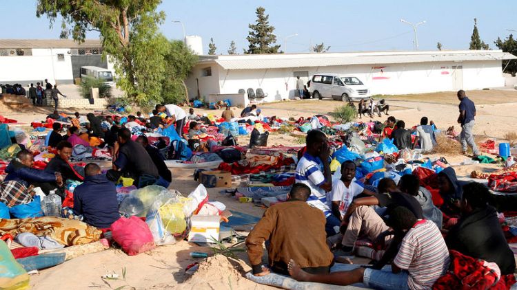 New migrants brought to Libya centre hit by deadly air strike