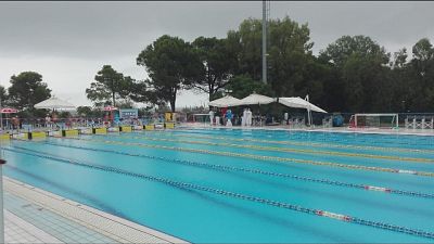 Maltempo Pescara, gare piscina, blackout Maltempo Pescara, gare piscina, blackout