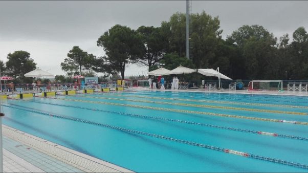 Maltempo Pescara, gare piscina, blackout Maltempo Pescara, gare piscina, blackout