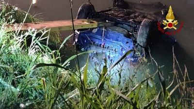 Auto in canale,morti 4 giovani a Jesolo Auto in canale,morti 4 giovani a Jesolo