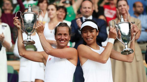 Strycova and Hseih take Wimbledon women's doubles title Strycova and Hseih take Wimbledon women's doubles title