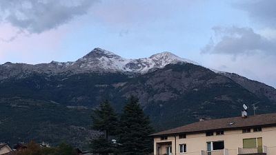 Neve in montagna in Valle d'Aosta