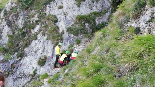 Salvati 9 escursionisti sulle Apuane Salvati 9 escursionisti sulle Apuane