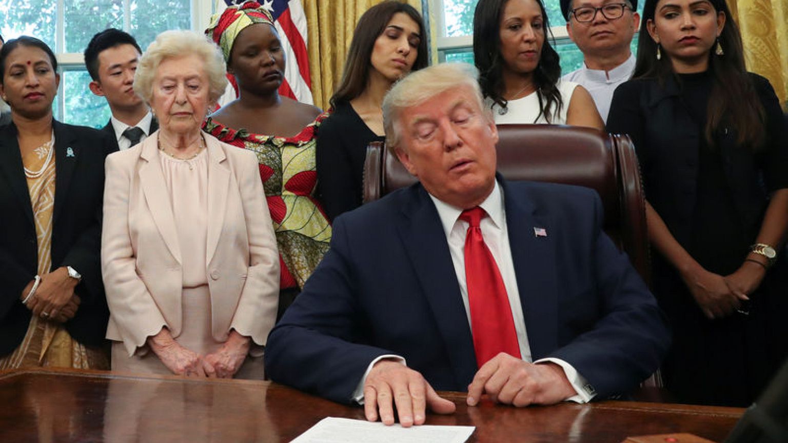 Trump meets Chinese Uighur, other religious persecution victims at White House