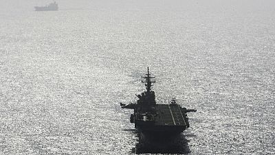Trump says U.S. Navy 'destroyed' Iranian drone in Strait of Hormuz Trump says U.S. Navy 'destroyed' Iranian drone in Strait of Hormuz