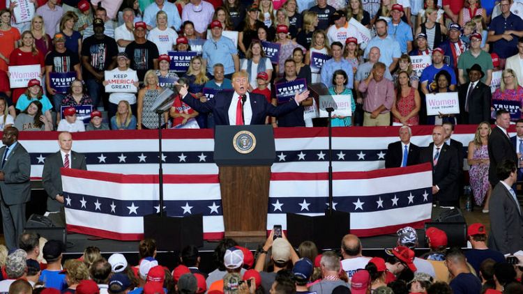 'Send her back' chant at Trump rally catches Republicans off guard
