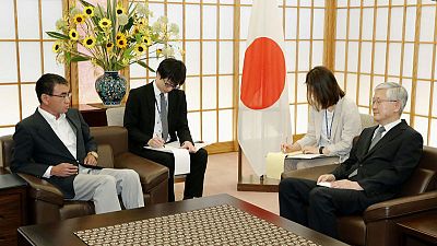 Japan, South Korea diplomats trade words in escalating row over wartime forced labour Japan, South Korea diplomats trade words in escalating row over wartime forced labour