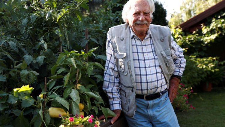 Hungary's favourite gardener still digging up new tips as he turns 100