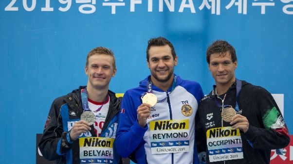 Nuoto:Mondiali,bronzo Occhipinti in 25km Nuoto:Mondiali,bronzo Occhipinti in 25km