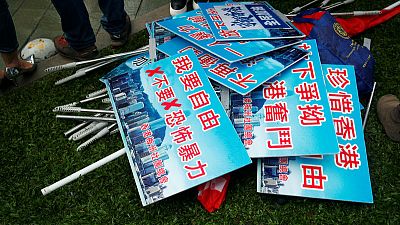 Thousands in pro-police rally as Hong Kong braces for another mass protest Thousands in pro-police rally as Hong Kong braces for another mass protest