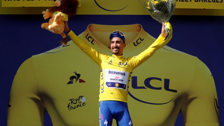 Alaphilippe, Pinot shine on Tour's Tourmalet to lift home hopes