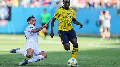 Nketiah scores double as Arsenal make it two wins from two in ICC Nketiah scores double as Arsenal make it two wins from two in ICC