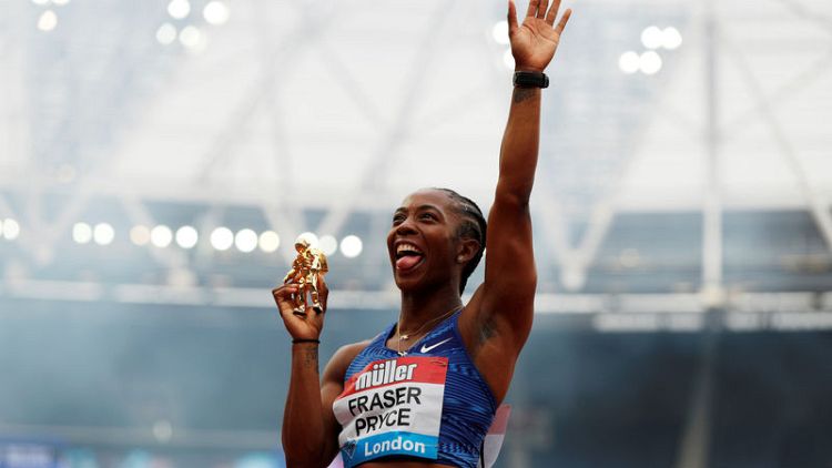 Unstoppable Fraser-Pryce blazes to 100m glory in London