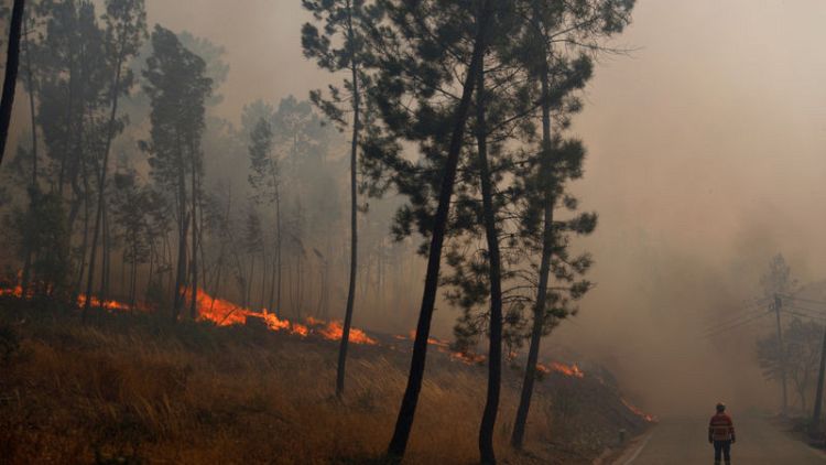 Villagers angry as Portugal wildfire still rages
