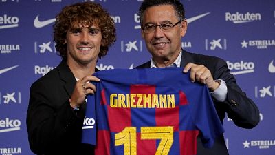 Griezmann all'esordio nel Barcellona Griezmann all'esordio nel Barcellona
