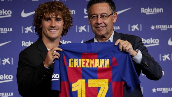 Griezmann all'esordio nel Barcellona Griezmann all'esordio nel Barcellona