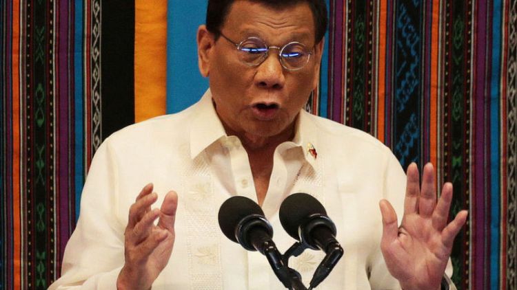 Philippines' Duterte defends China gambit in annual address