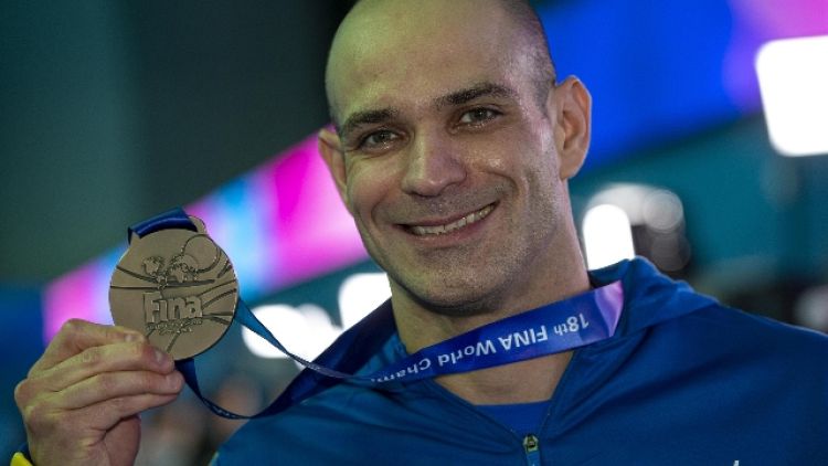 Mondiali nuoto: un 39enne sul podio