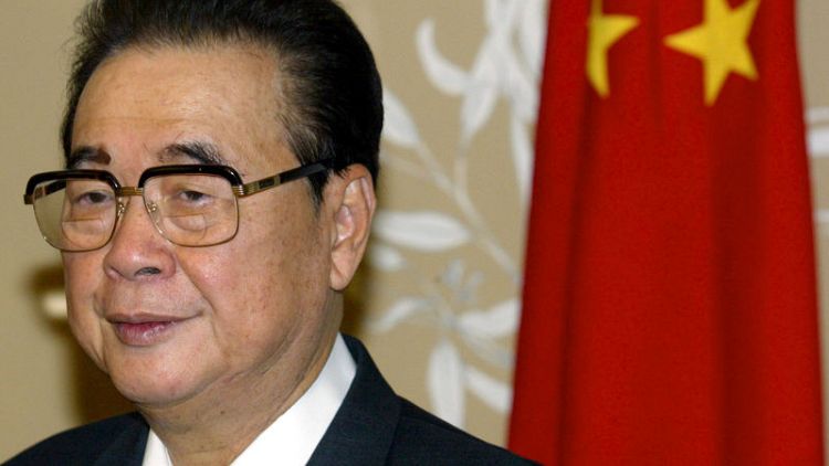 China's former hardline premier, Li Peng, dies at 90