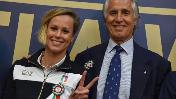 Malagò,longevità Pellegrini?senza parole Malagò,longevità Pellegrini?senza parole
