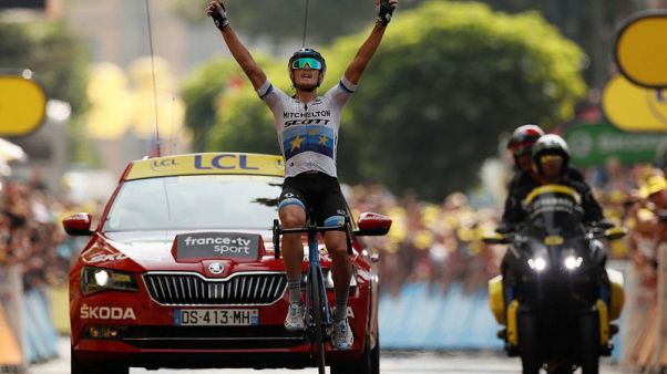 Cycling: Trentin wins Tour de France 17th stage as tempers flare Cycling: Trentin wins Tour de France 17th stage as tempers flare