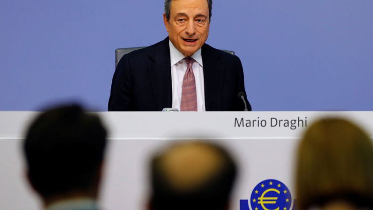 ECB pledges more easing and ponders inflation goal review