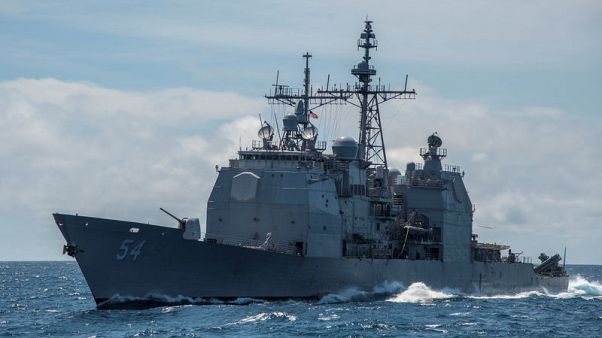 U.S. warship sails through strategic Taiwan Strait amid China tension U.S. warship sails through strategic Taiwan Strait amid China tension