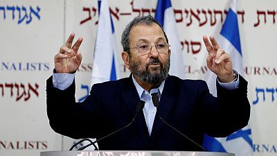 Former Israeli leader Barak joins with left-wing in election run Former Israeli leader Barak joins with left-wing in election run