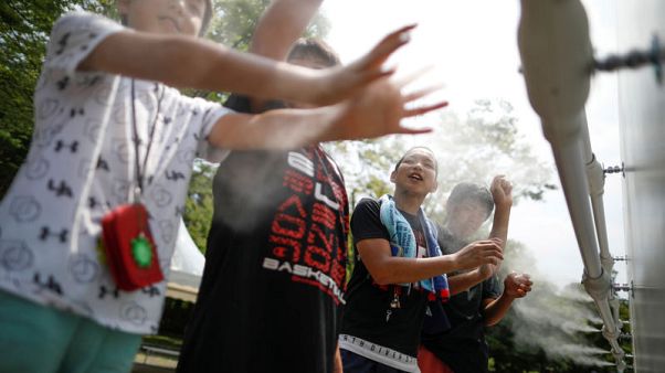Olympics: Organisers test heat countermeasures in sweltering Tokyo Olympics: Organisers test heat countermeasures in sweltering Tokyo
