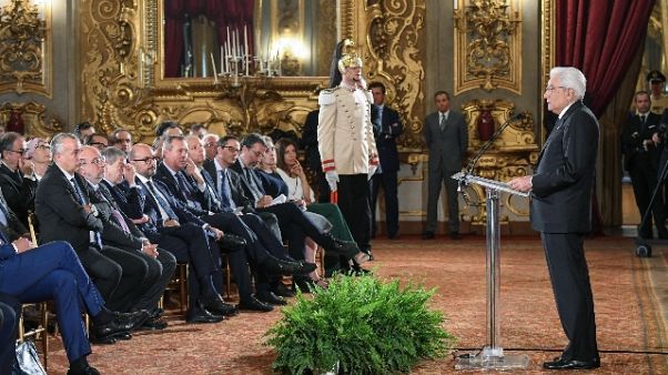 Mattarella, io arbitro e garante Mattarella, io arbitro e garante