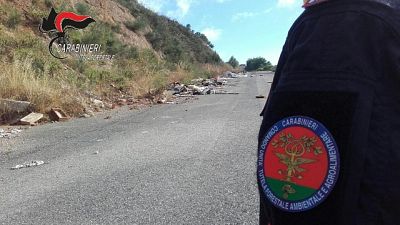 Strada in disuso era diventata discarica Strada in disuso era diventata discarica