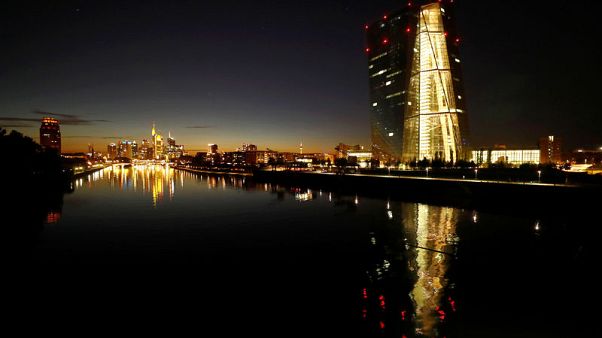 Euro zone yields hit record lows, euro wilts after ECB flags easing Euro zone yields hit record lows, euro wilts after ECB flags easing
