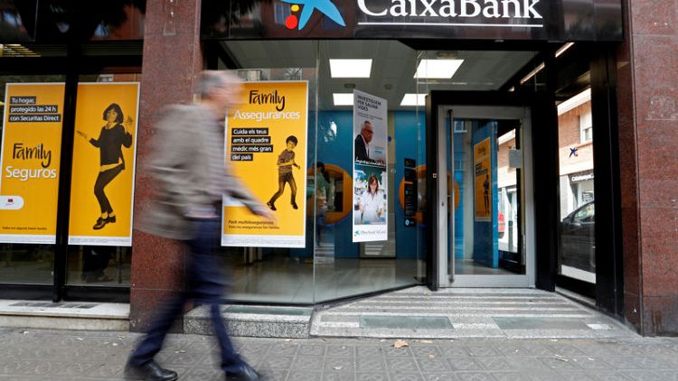 Spain's Caixabank second-quarter net profit falls 85% due to restructuring costs