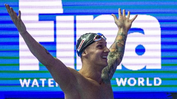 Nuoto: 100 farfalla,record mondo Dressel Nuoto: 100 farfalla,record mondo Dressel