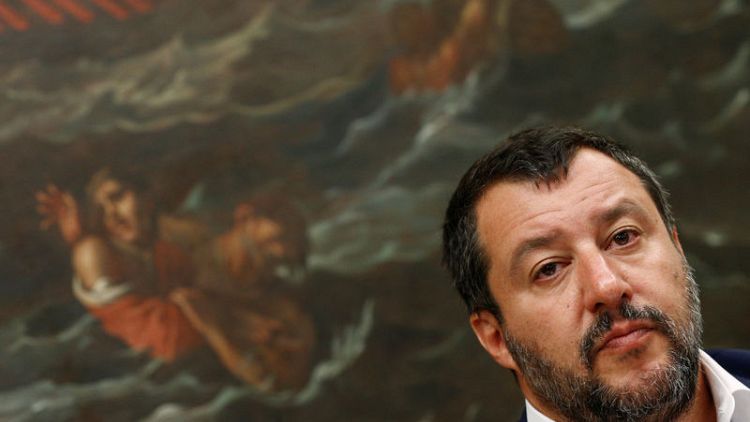Italy's Salvini blocks own coastguard ship with migrants on board