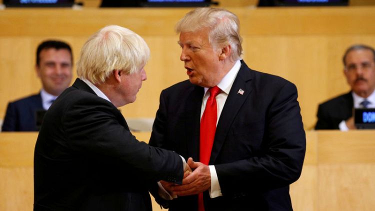 Johnson, Trump discuss trade, Brexit and Iran - Downing Street