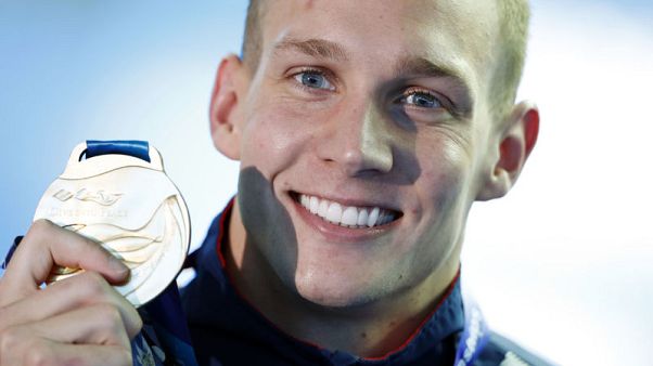 Dressel, Ledecky strike gold for U.S. at worlds Dressel, Ledecky strike gold for U.S. at worlds